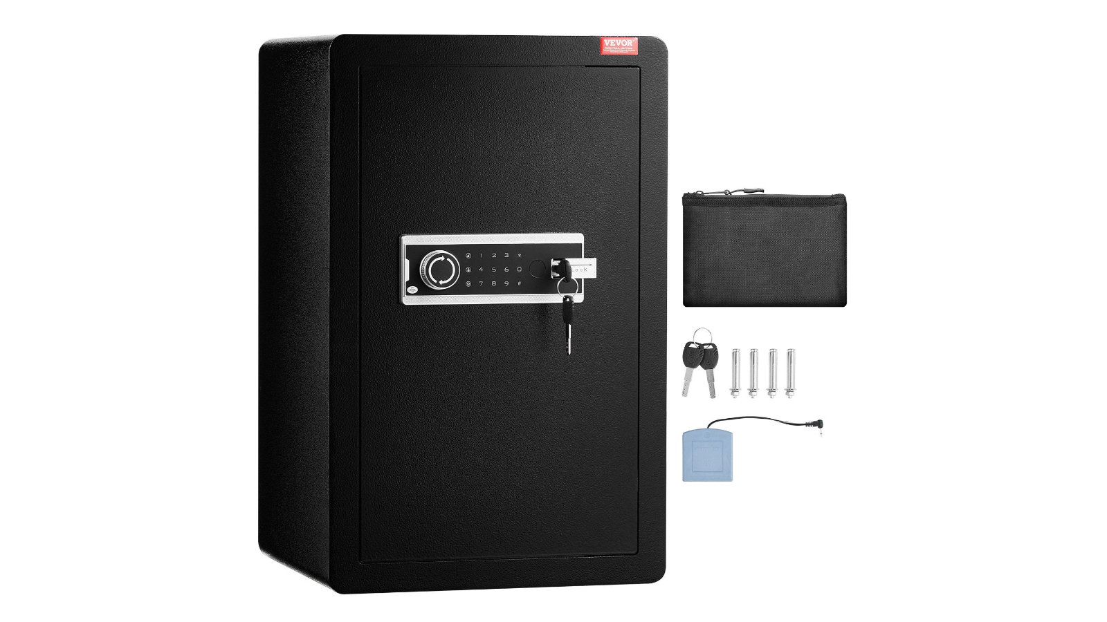YS Single Door 3.5 Cubic Safe Box with Key Lock and Password Safe