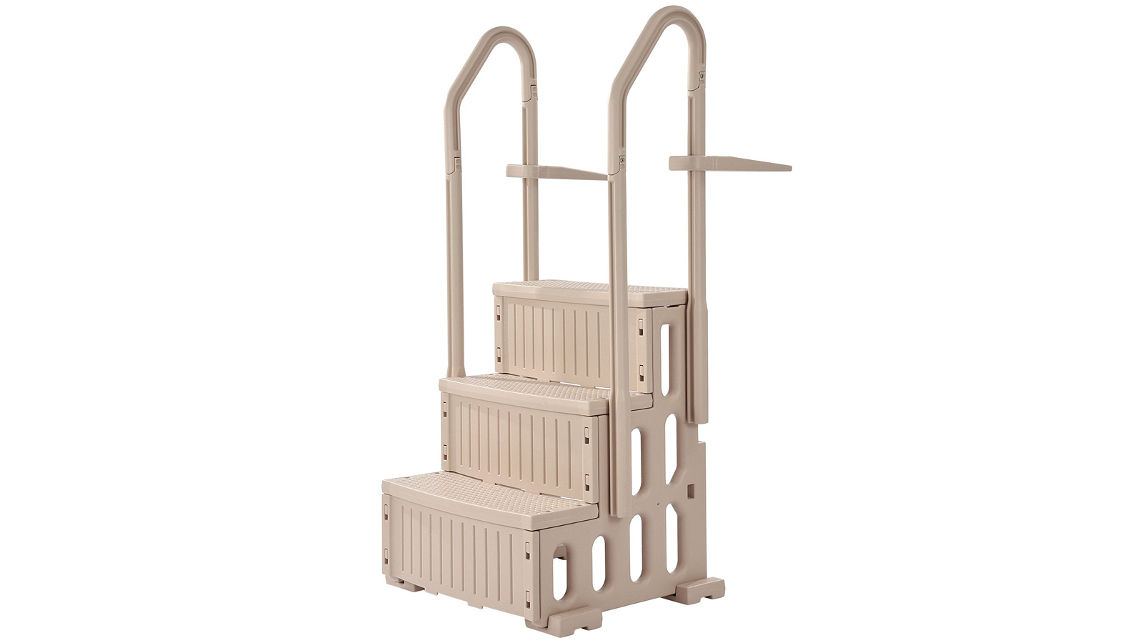 YS 3-Step Taupe Robust 2 Handrail Pool Ladder 