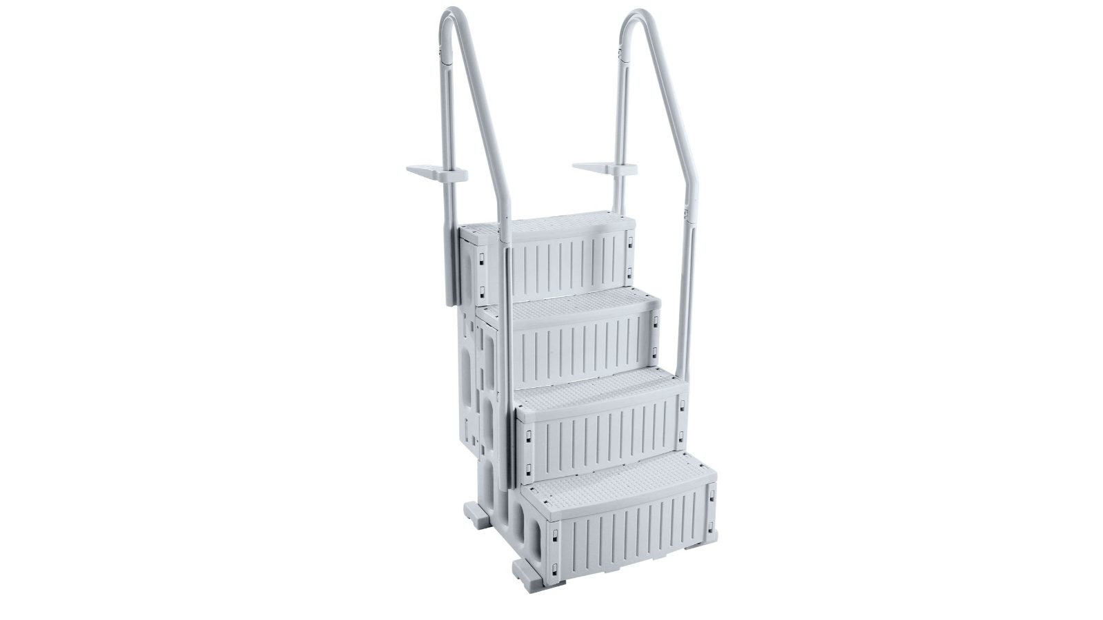 YS 4-Step Pool Ladder of 2 Handrail - Grey Robust