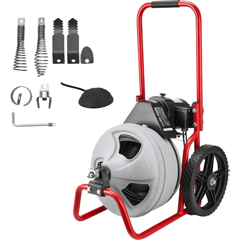 YS 1400 RPM Sewer Snake Auger Drain Cleaner Machine