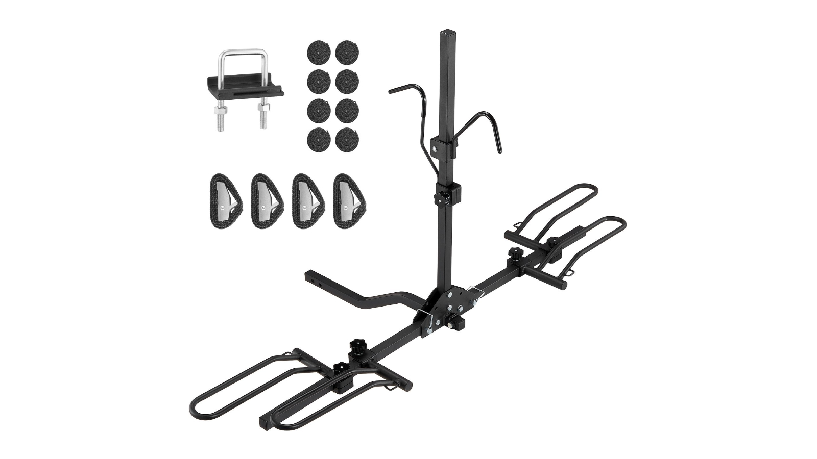 YS Hitch Mount Folding Carrier Car Truck SUV 1.25 2-Bike Rack