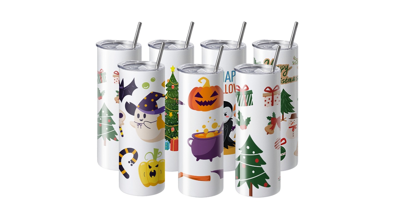 YS Pack of 24 Straight Sublimation 20oz Blank Tumbler