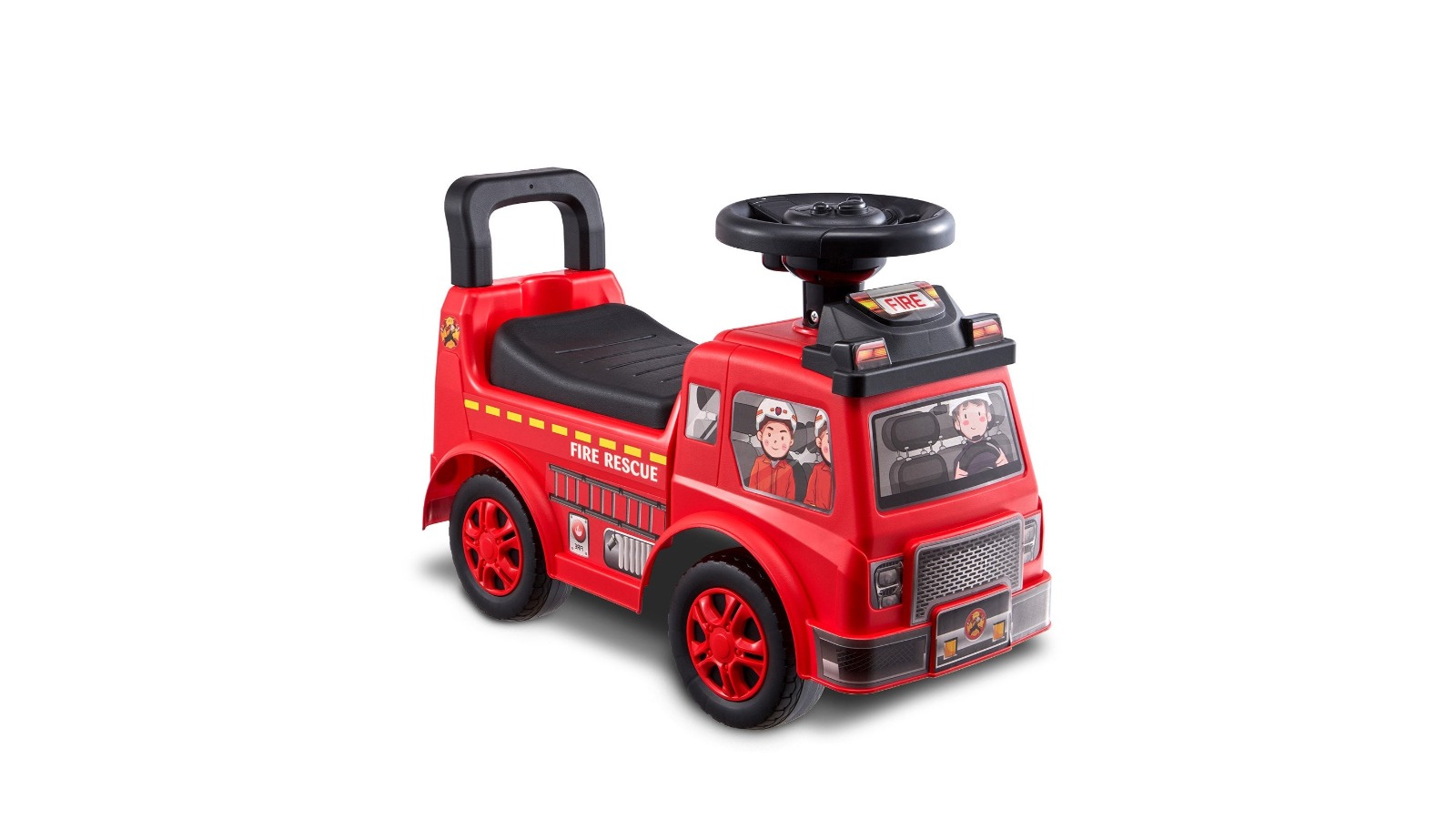 YS Toddler Music Steering Wheel Ride-on Push Car - Red