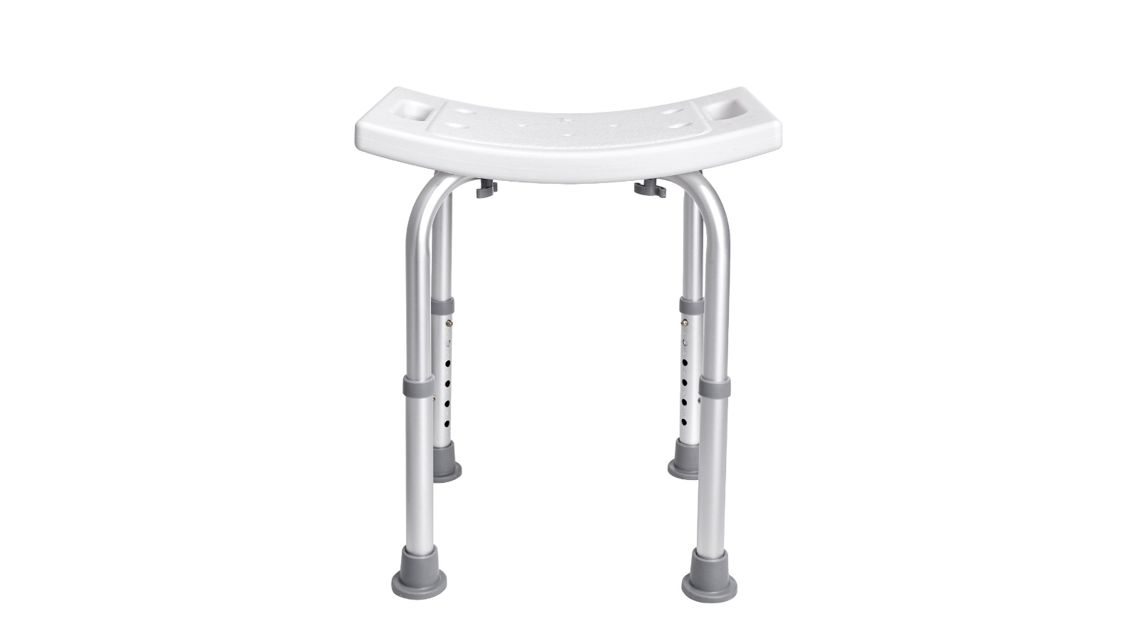 YS Adjustable Height Shower Chair - White