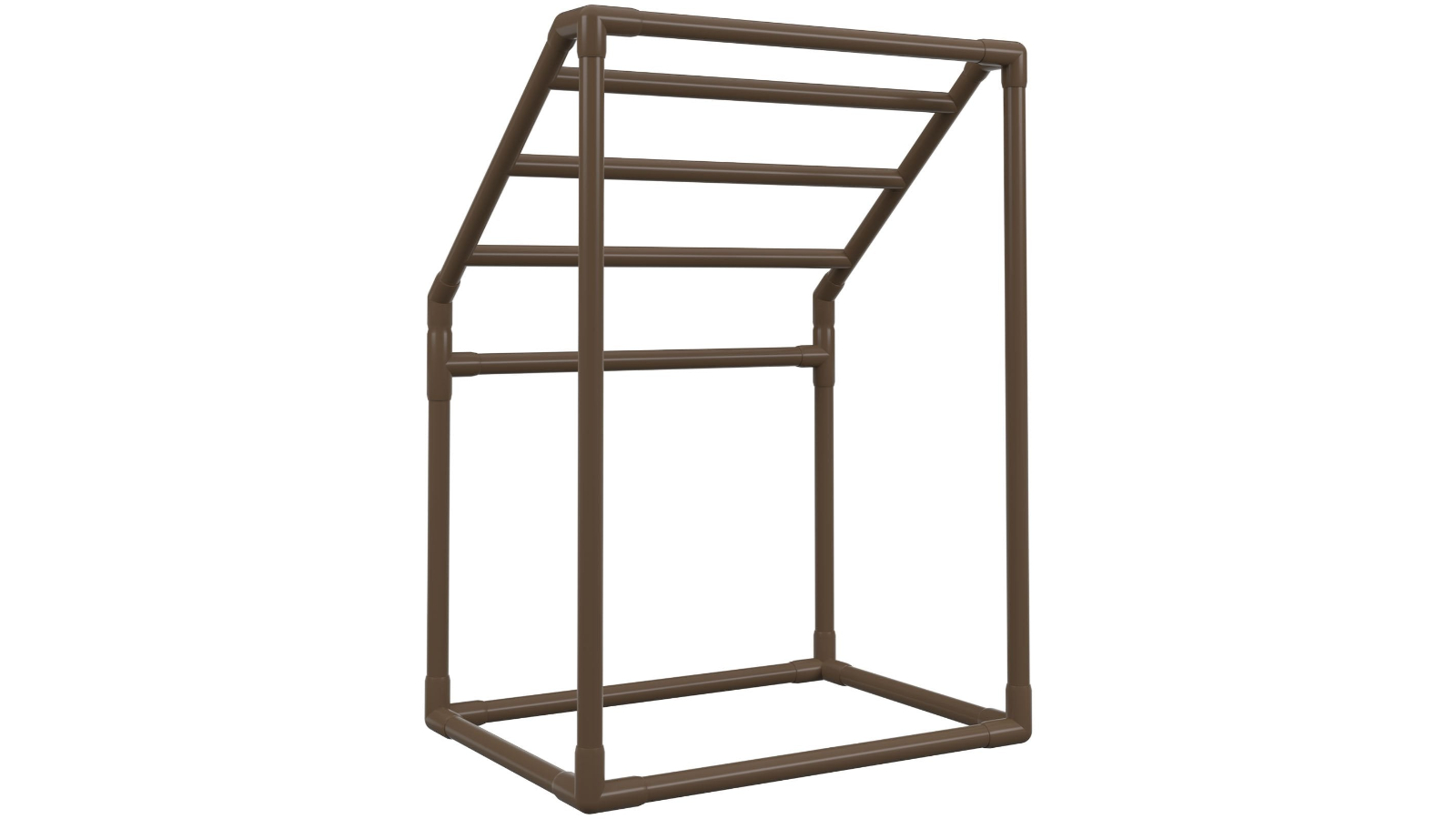 YS 5-Bar PVC Pool Towel Rack - Brown