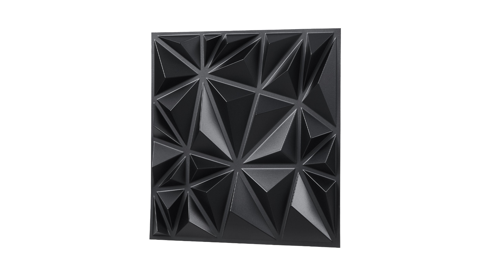 YS Pack of 33 PVC Modern Art 3D Wall Panel - 30 x 30cm
