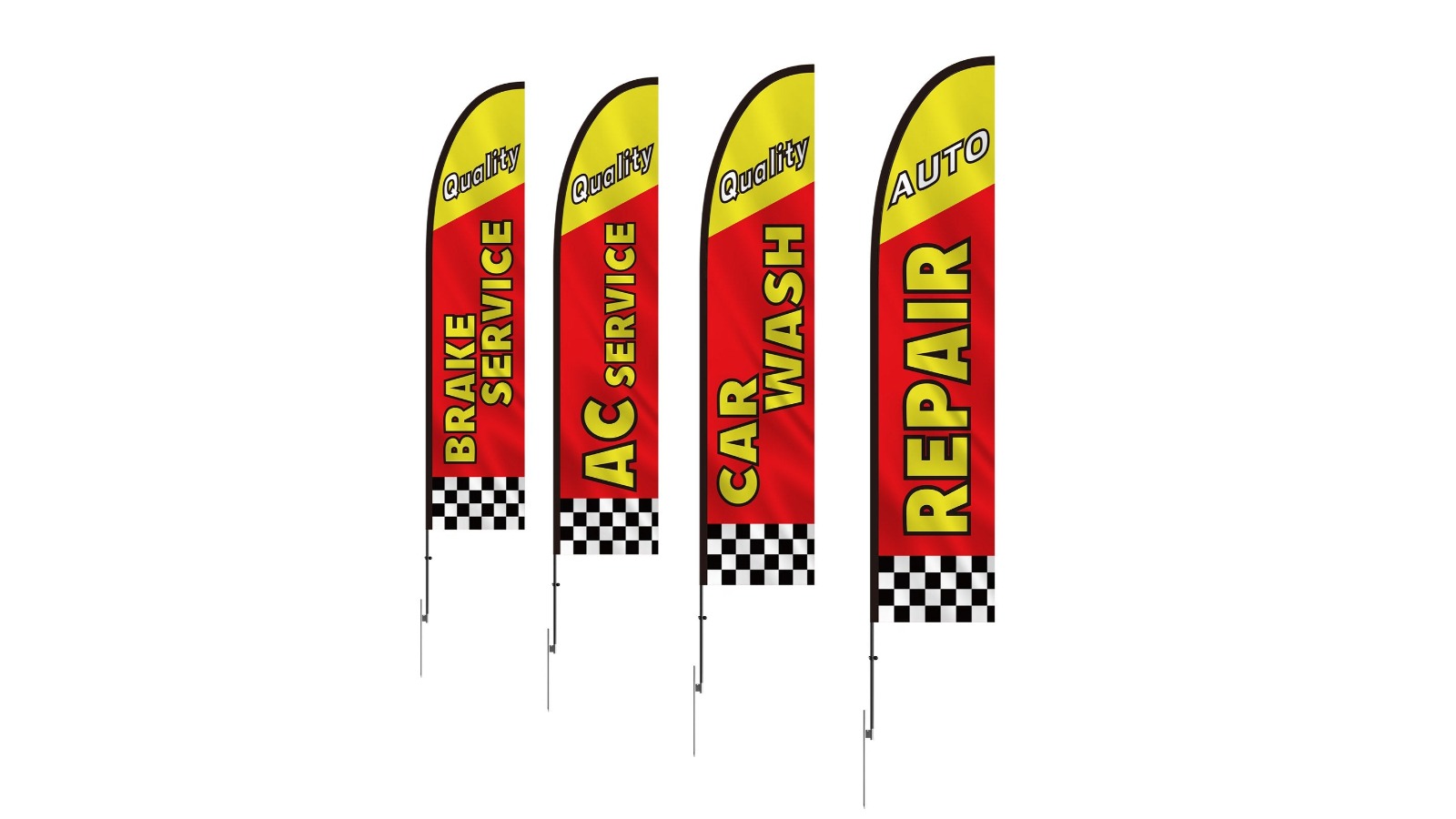 YS Auto Repair Advertising Feather Flag Kit