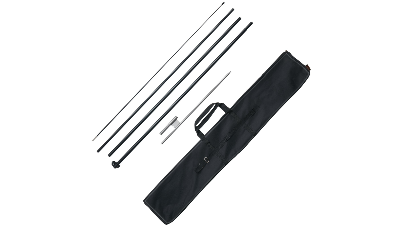 YS Feather Flag Pole Swooper Set - 16.3ft