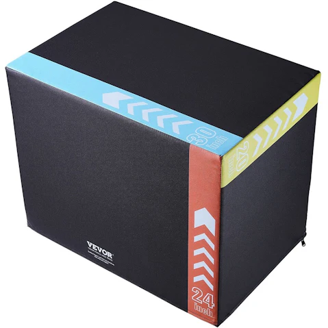 YS 3-in-1 Foam Plyometric Jump Box - 30 x 24 x 20inch