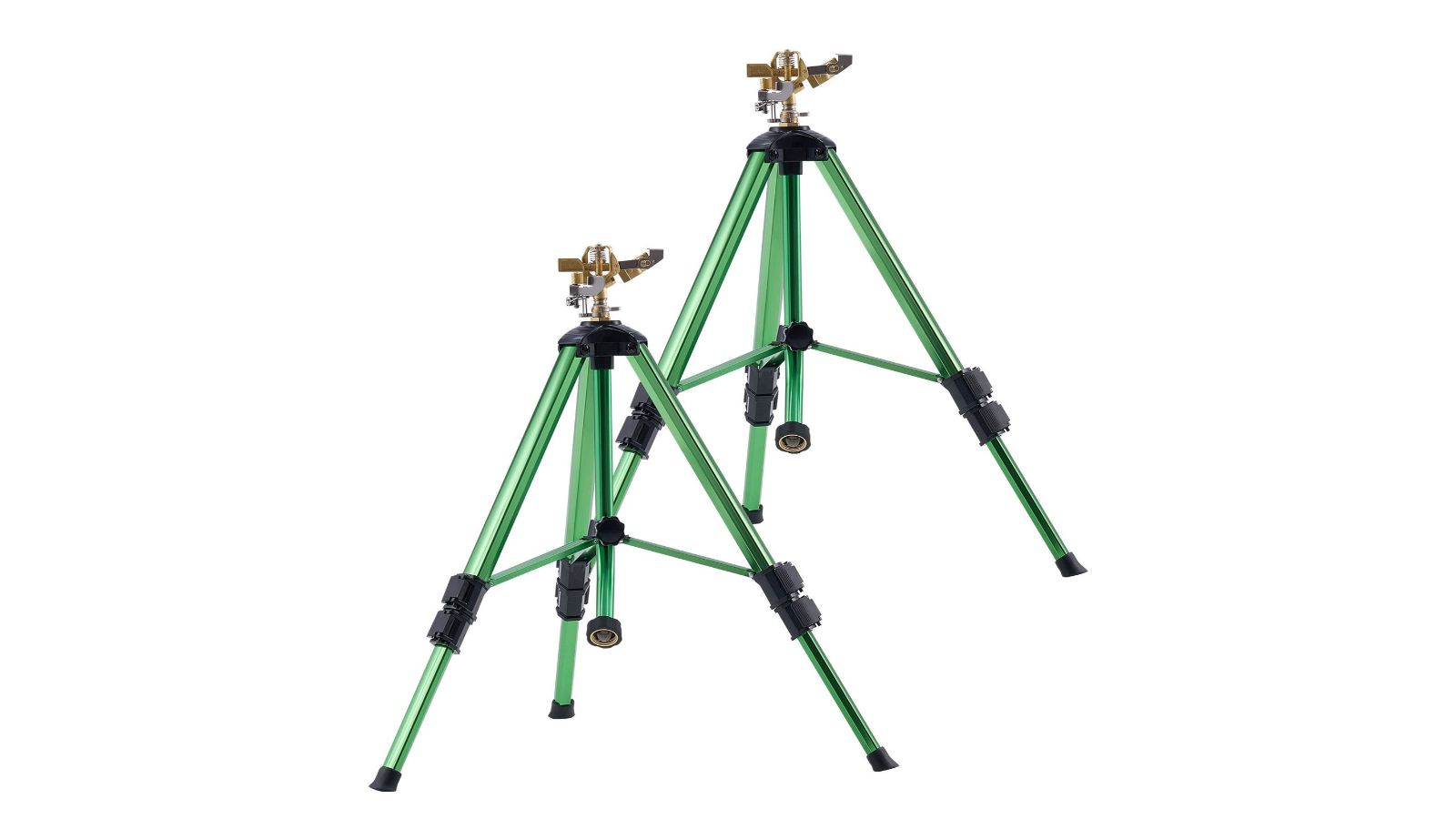 YS Pack of 2 Heavy-Duty Impact Sprinkler on Tripod Base