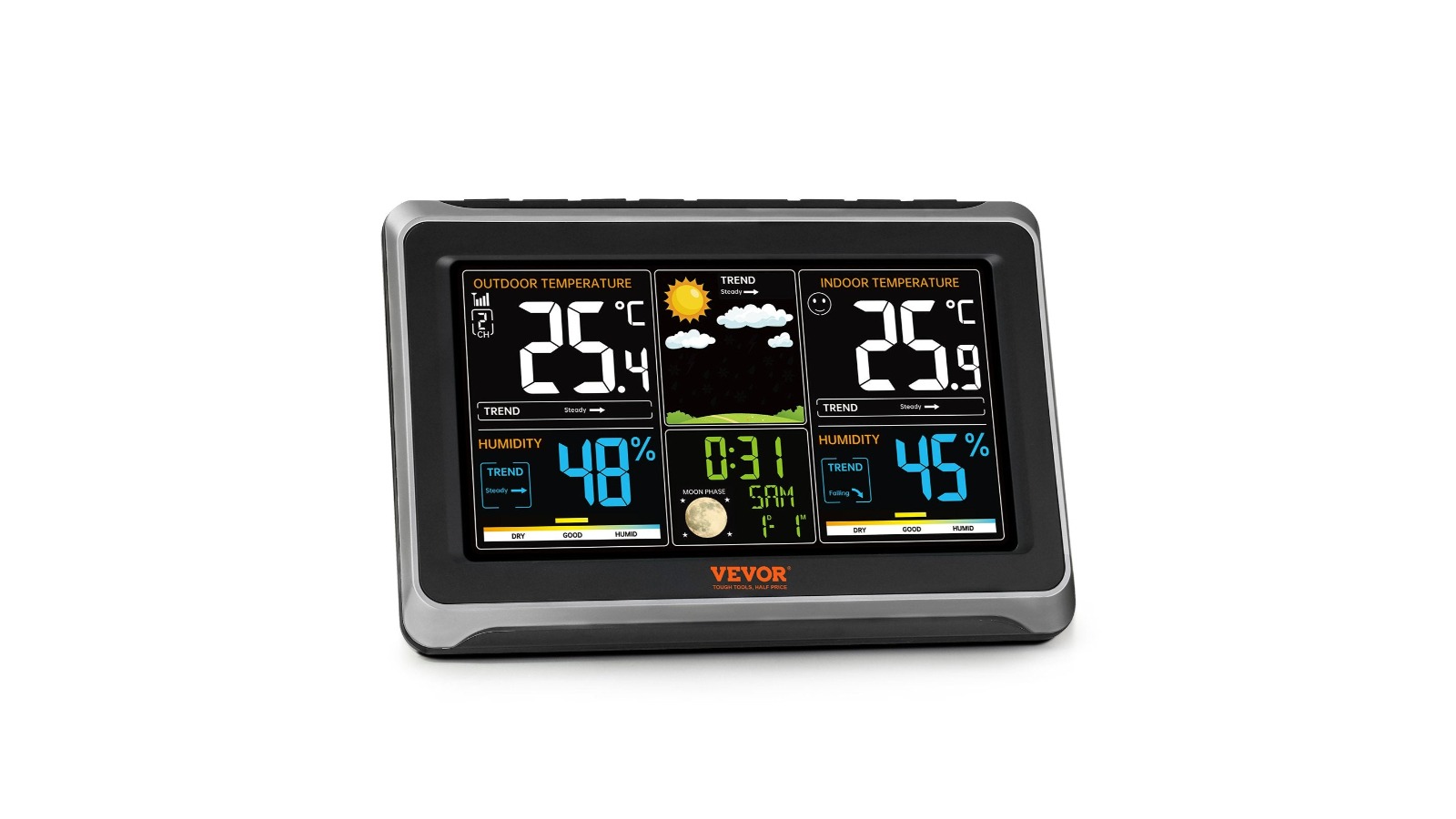YS Indoor/Outdoor Weather Station with Large Colour Display