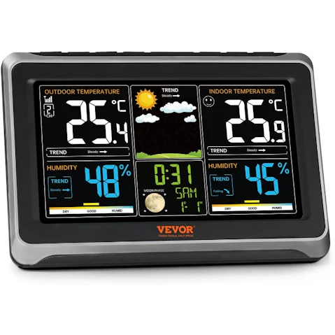 YS Indoor/Outdoor Weather Station with Large Colour Display