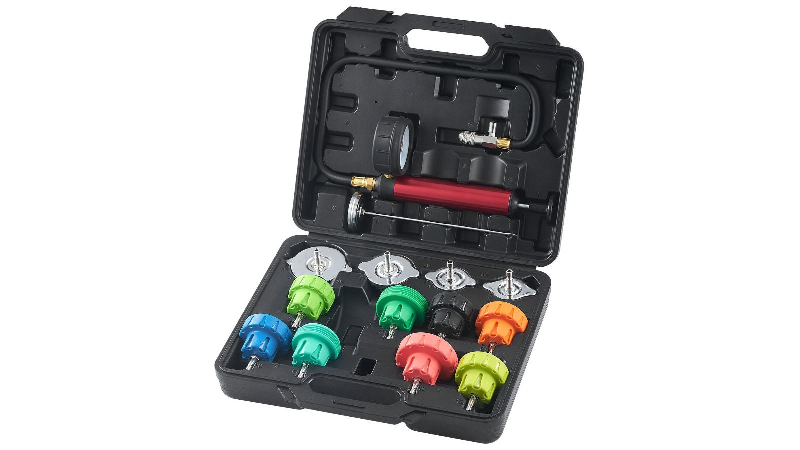YS 14 Piece Universal Radiator Pressure Tester Kit