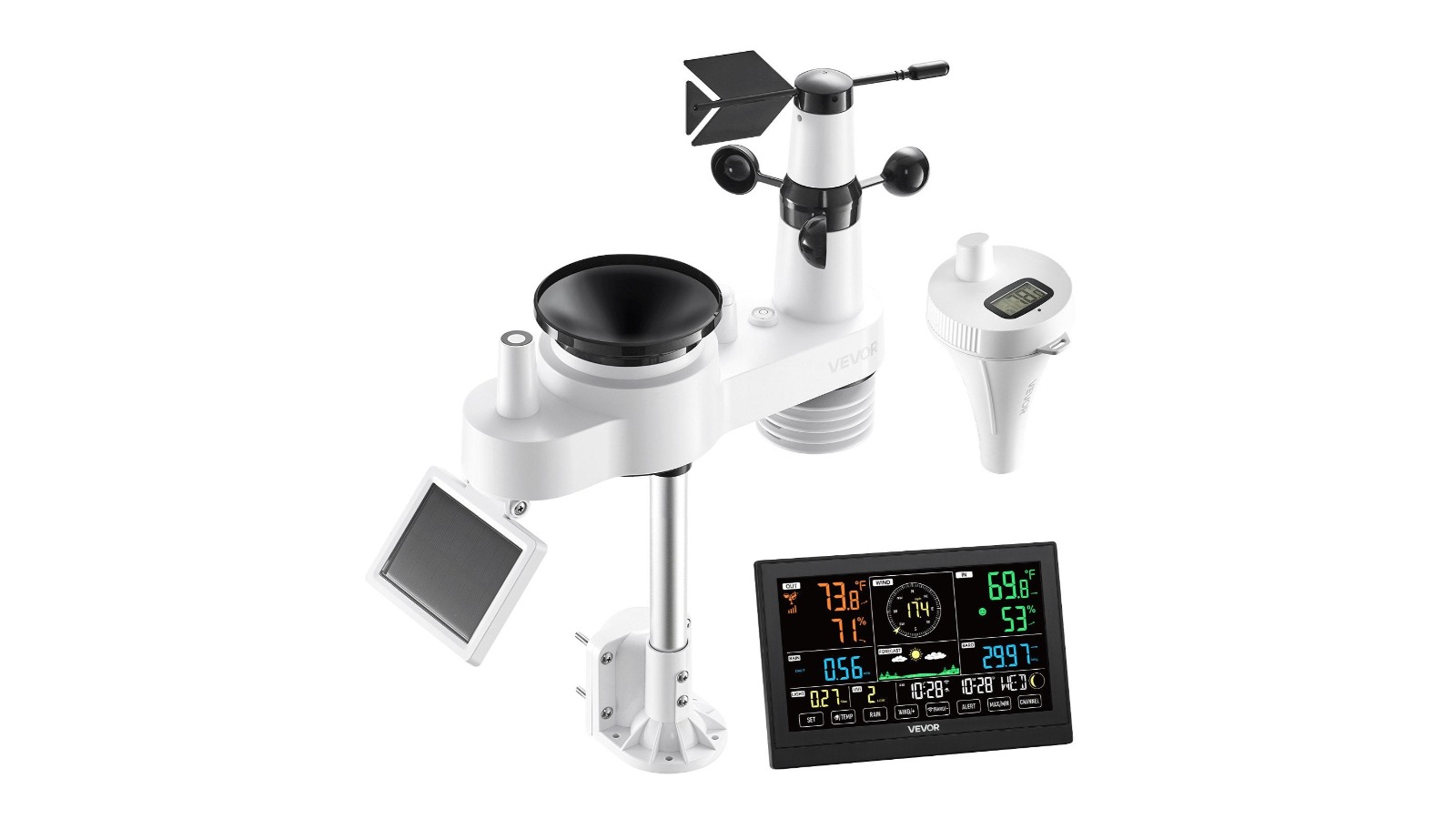 YS 7-in-1 WiFi Weather Station with 7.5inch Display
