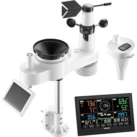 YS 7-in-1 WiFi Weather Station with 7.5inch Display