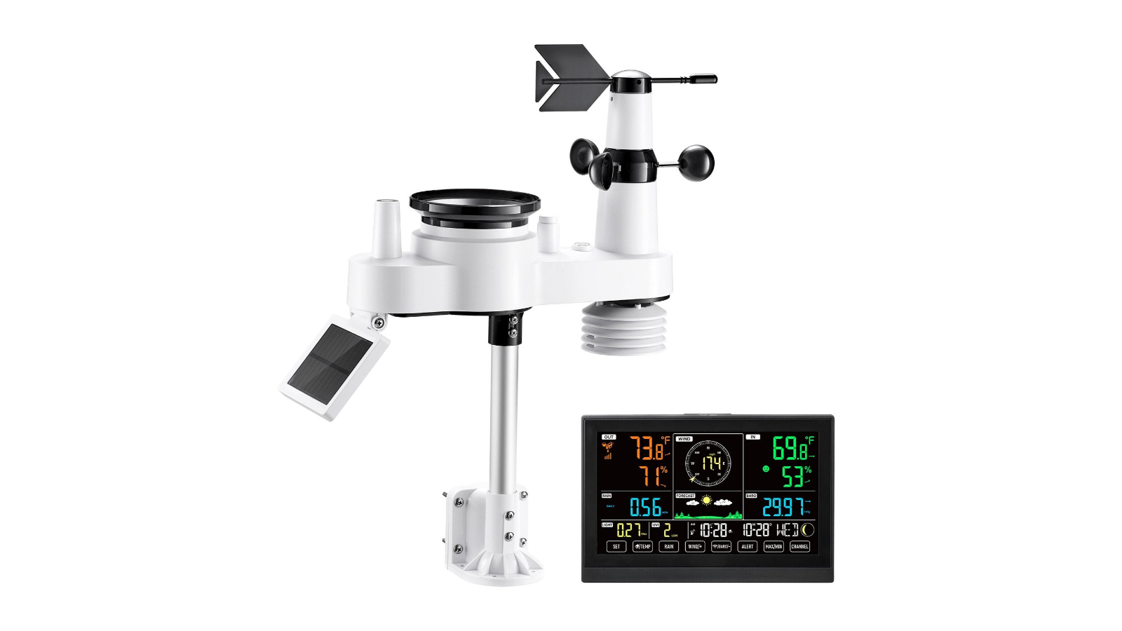 YS 7-in-1 VA Display Wireless Weather Station
