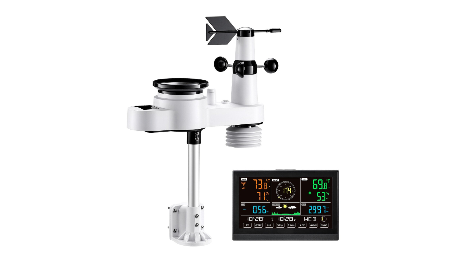 YS 5-in-1 VA Display Wireless Weather Station