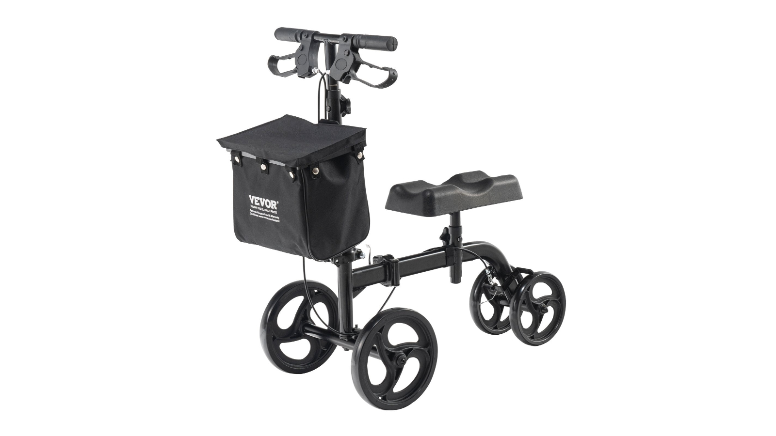 YS Carbon Steel Folding Knee Steerable Walker 