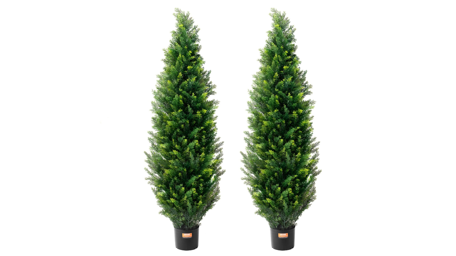 YS Pack of 2 Artificial Cedar Topiary - 5ft