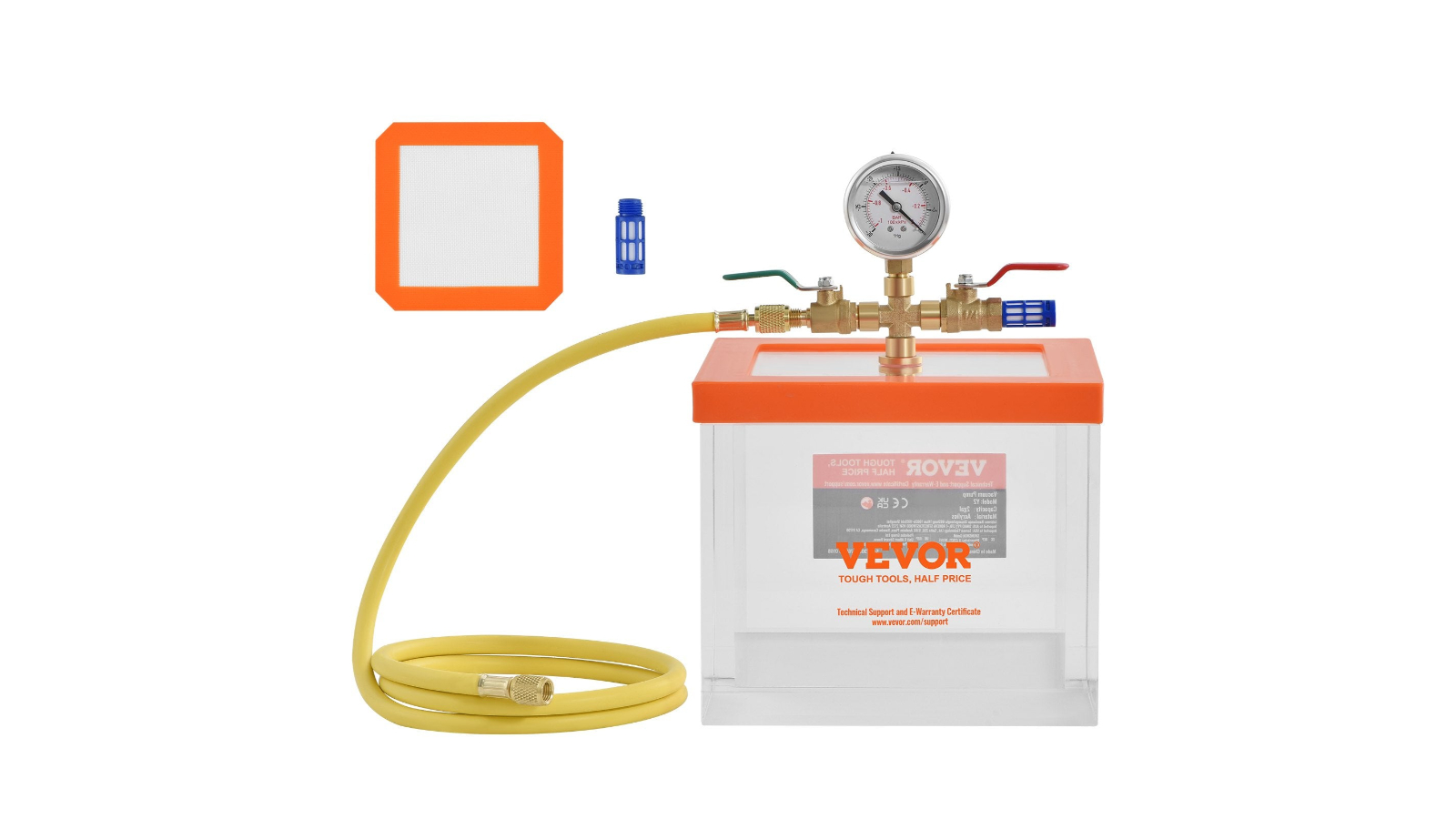 YS Upgraded Multi-Purpose Acrylic 2 Gallon Vacuum Chamber