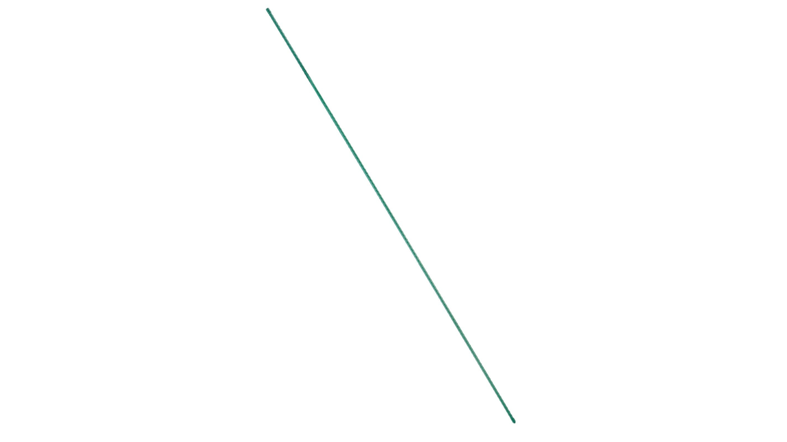 YS Pack of 50 Plastic Coated Metal Garden Stakes - 180cm