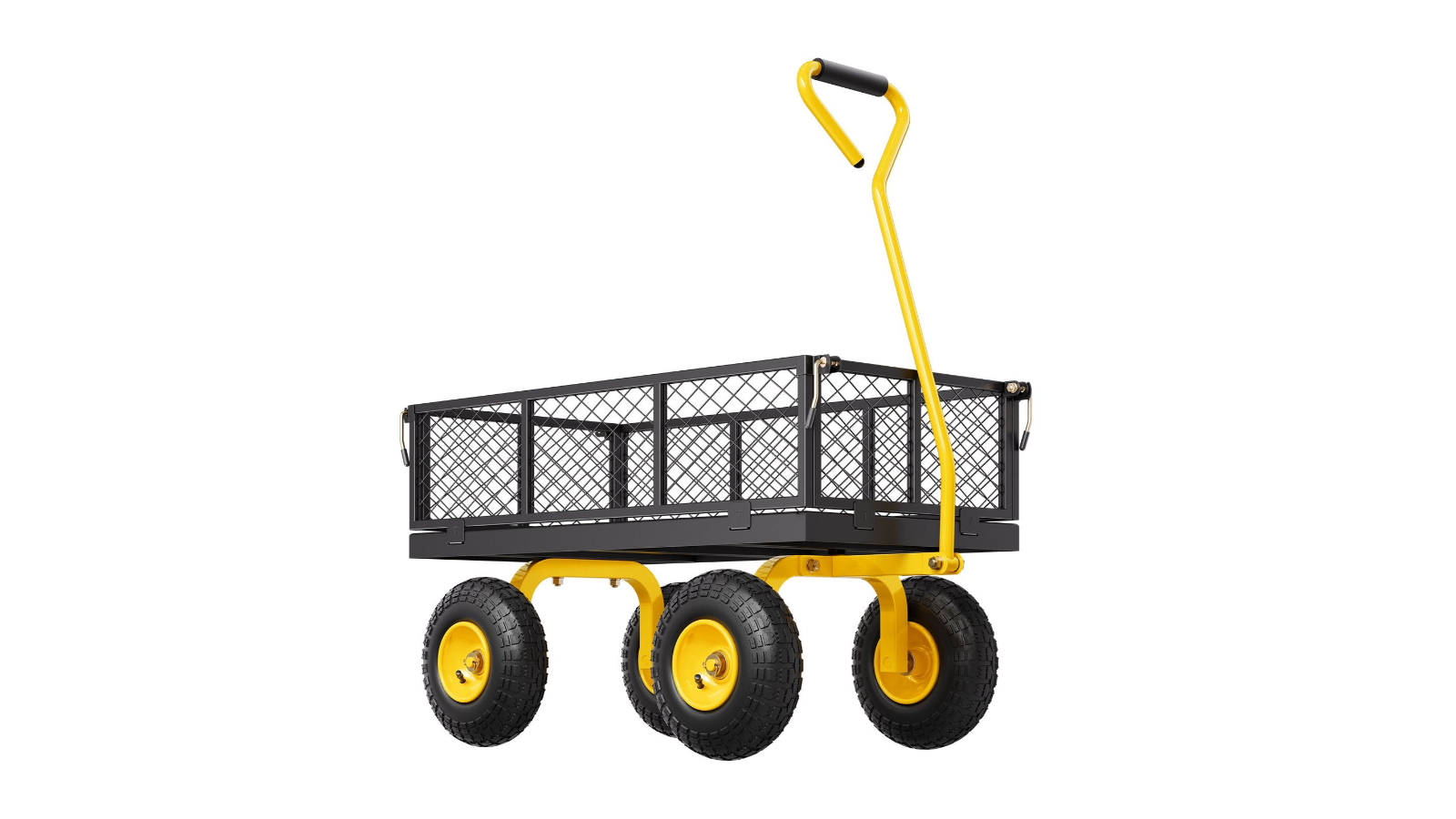 YS Heavy-Duty Steel Garden Wagon Cart