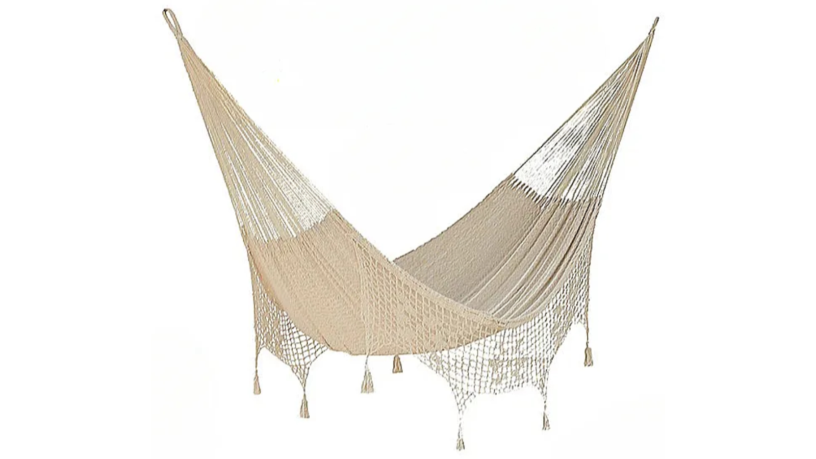 YS Outdoor Undercover Cotton Hammock with Tassel