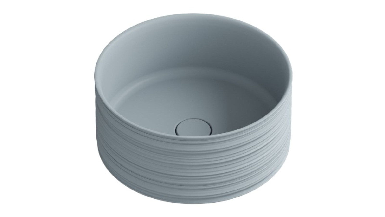 Parisi Trace Round Bench Basin - Matte Tempesta