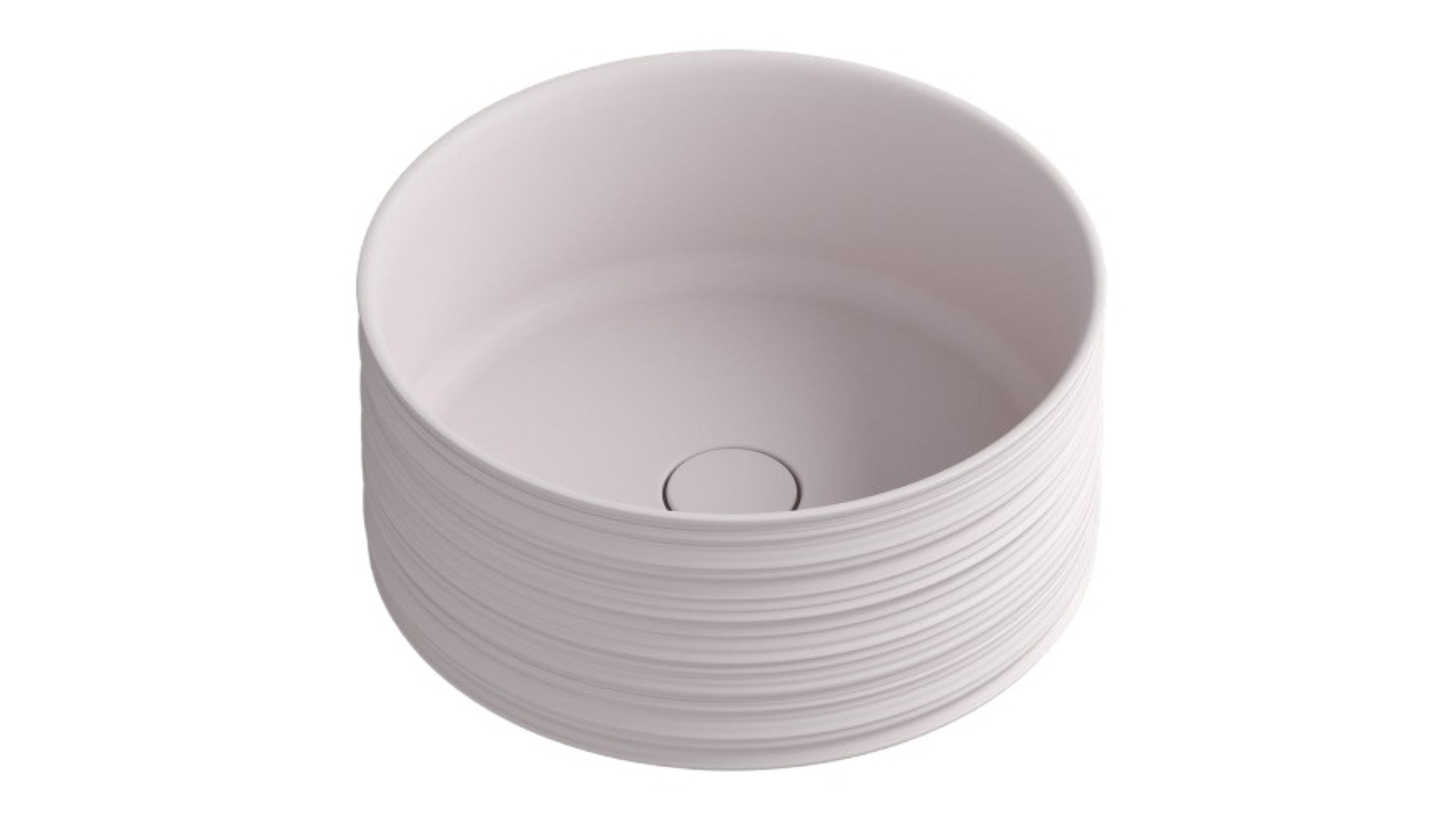 Parisi Trace Round Bench Basin - Matte Velato