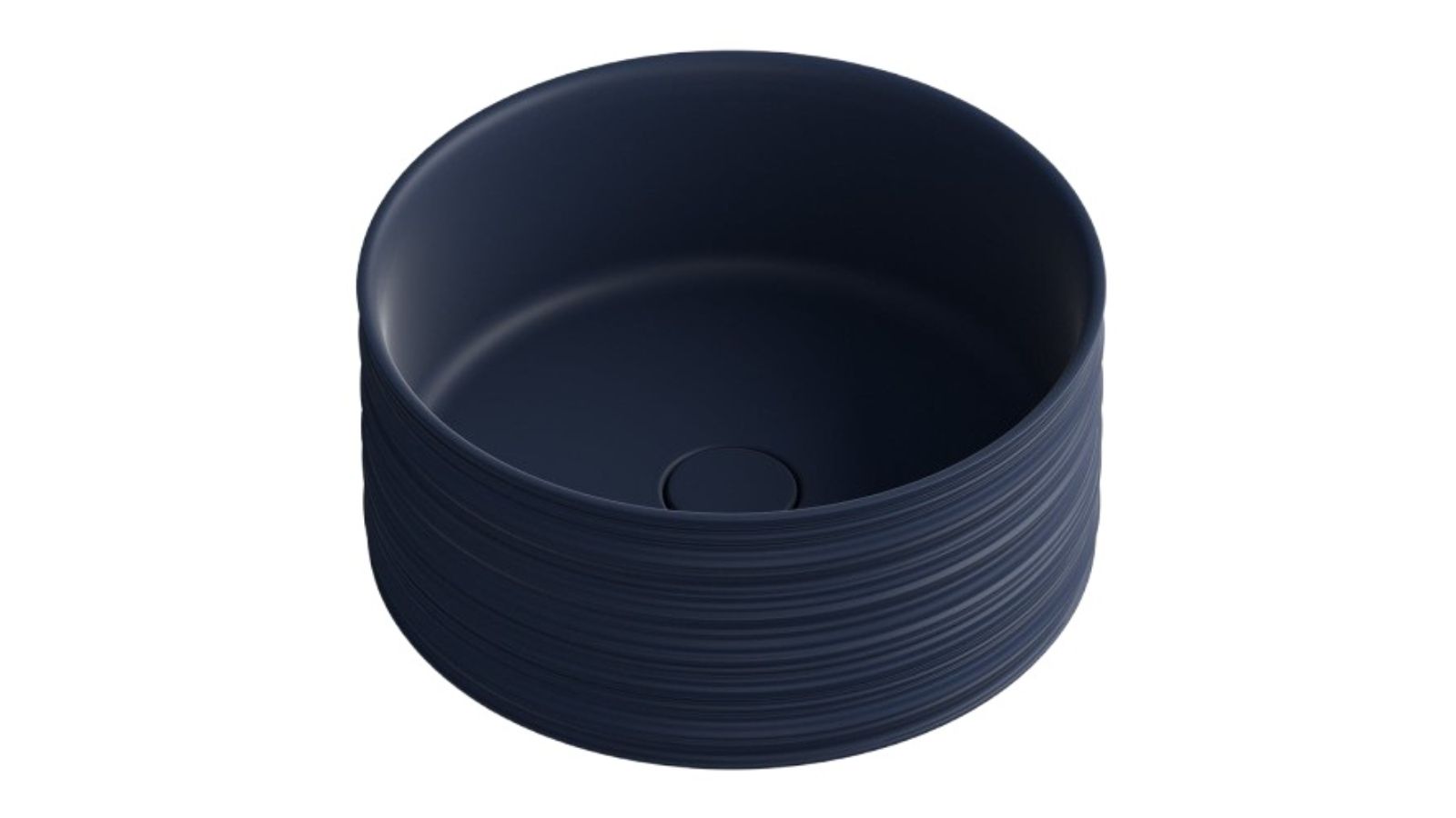 Parisi Trace Round Bench Basin - Matte Oceano