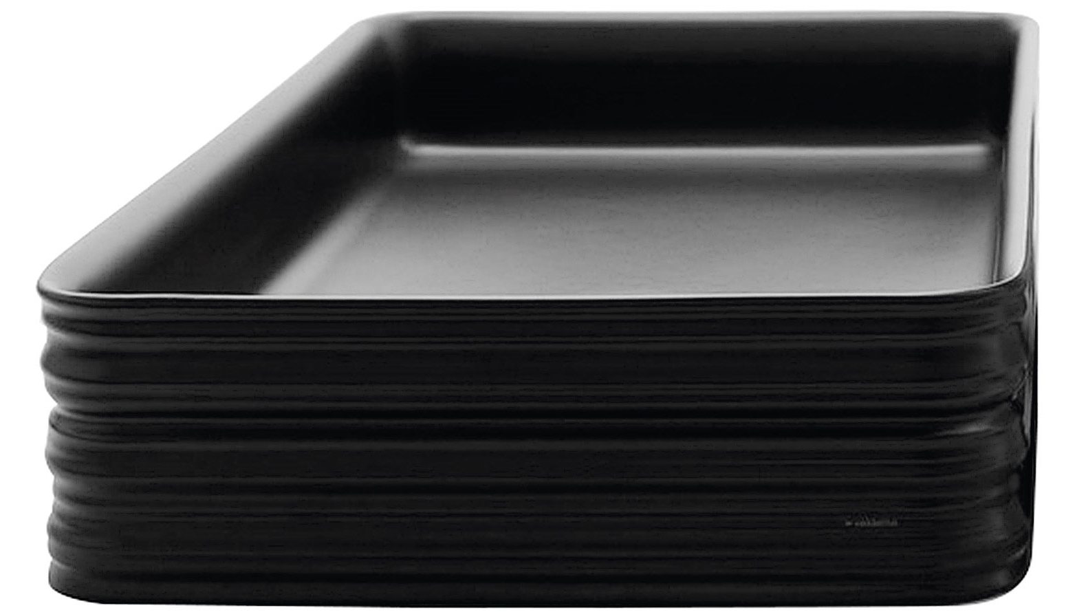 Parisi Trace 380x380mm Bench Basin - Black