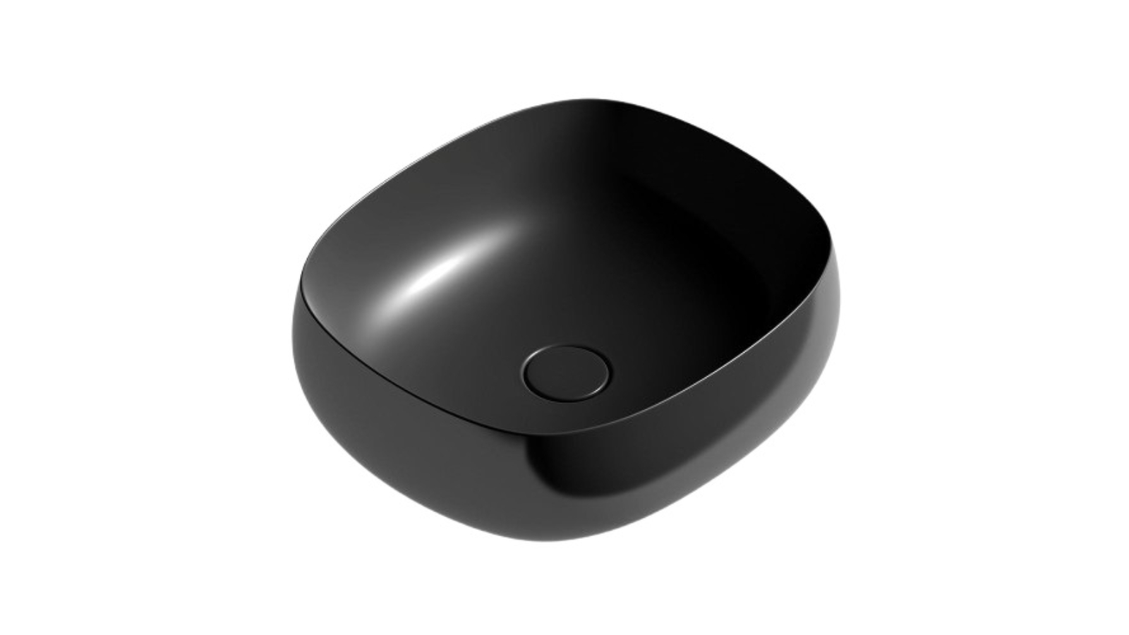 Parisi Seed 450 Square Bench Basin - Gloss Black