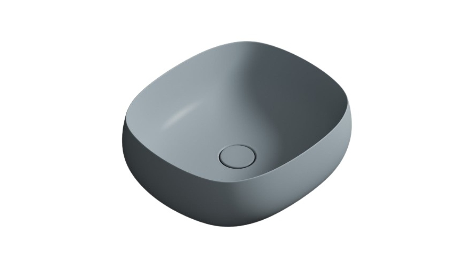 Parisi Seed 450 Square Bench Basin - Matte Tempesta