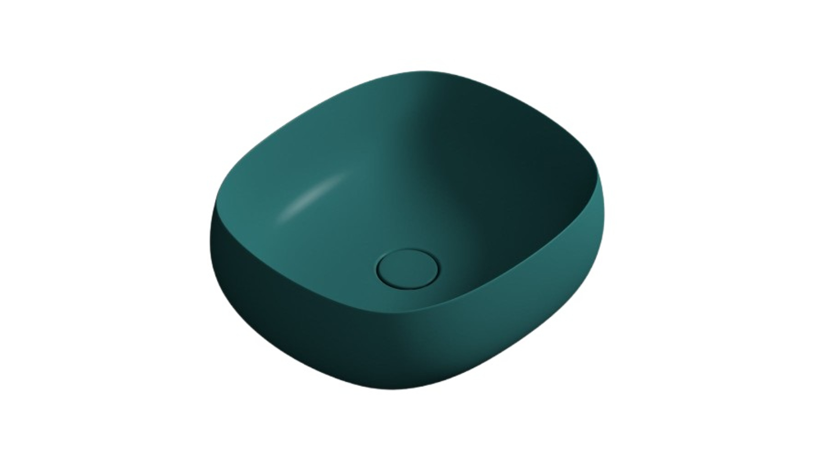 Parisi Seed 450 Square Bench Basin - Matte Laguna