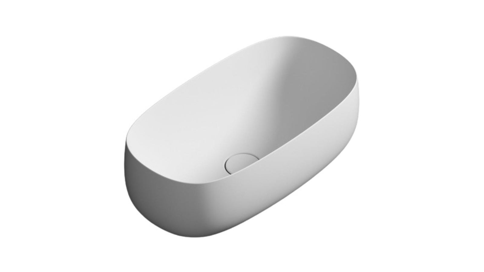 Parisi Seed 550 Oval Bench Basin - Matte White