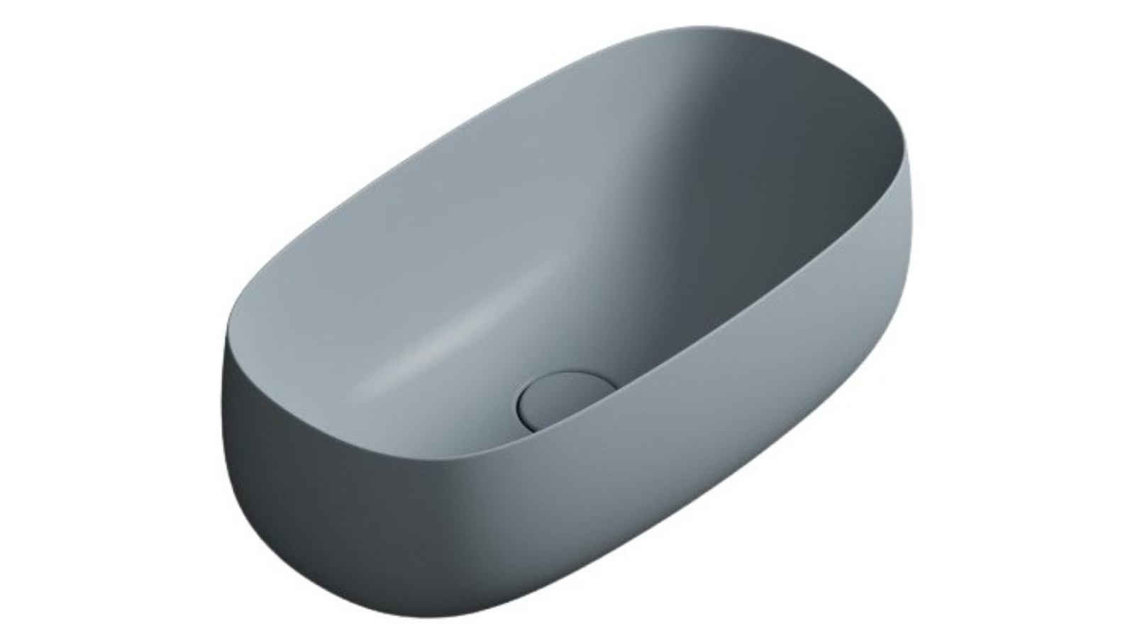 Parisi Seed 550 Oval Bench Basin - Matte Tempesta