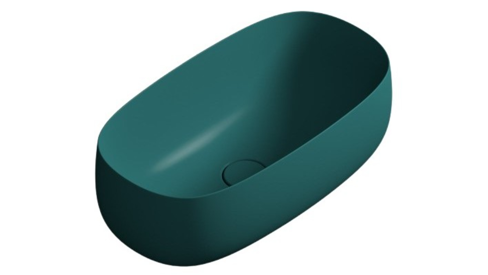 Parisi Seed 550 Oval Bench Basin - Matte Laguna