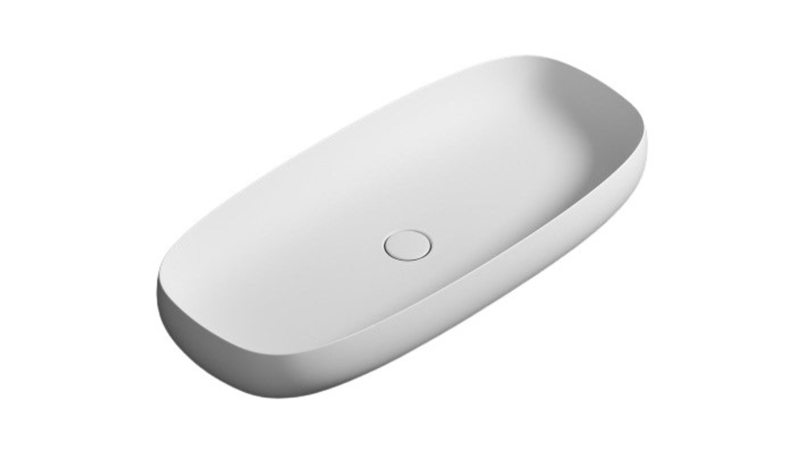 Parisi Seed 900 Oval Bench Basin - Matte White