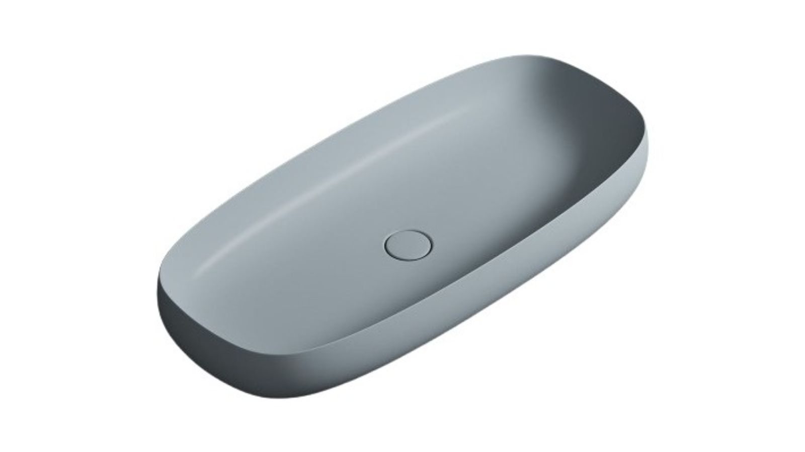 Parisi Seed 900 Oval Bench Basin - Matte Tempesta