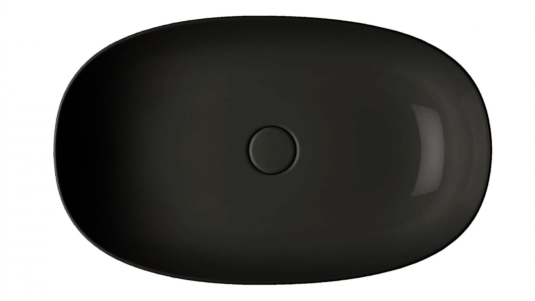 Parisi Pod 600mm Bench Basin - Matte Black