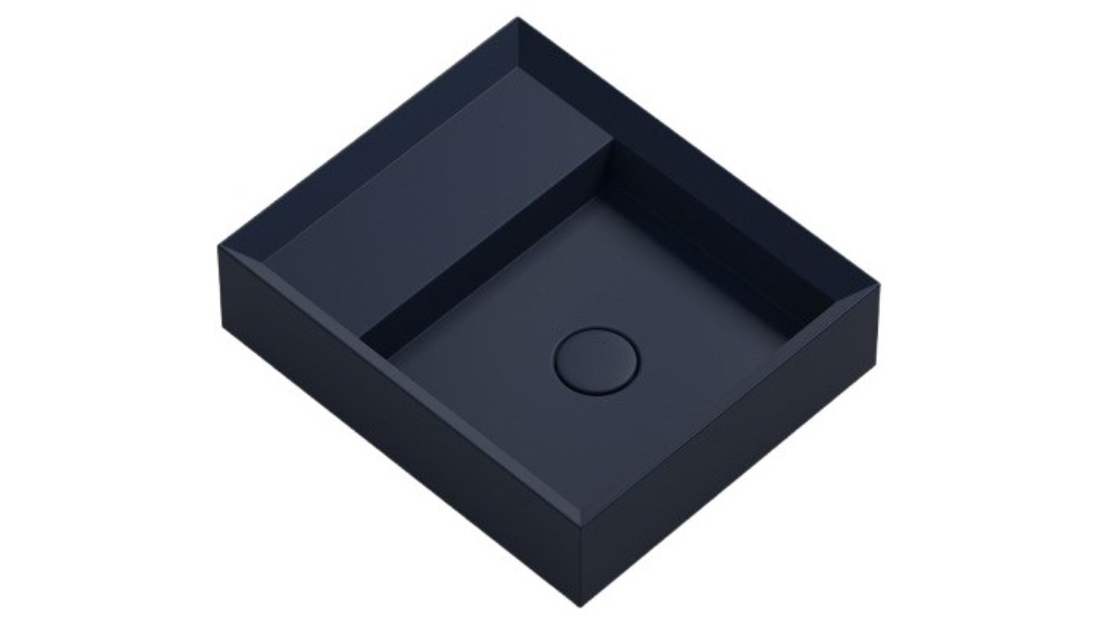 Parisi Cut 380 Wall Basin with Platform - Matte Oceano