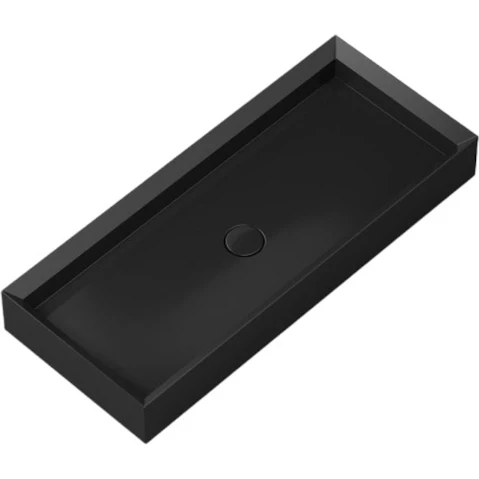 Parisi Cut 900 Bench Basin - Gloss Black