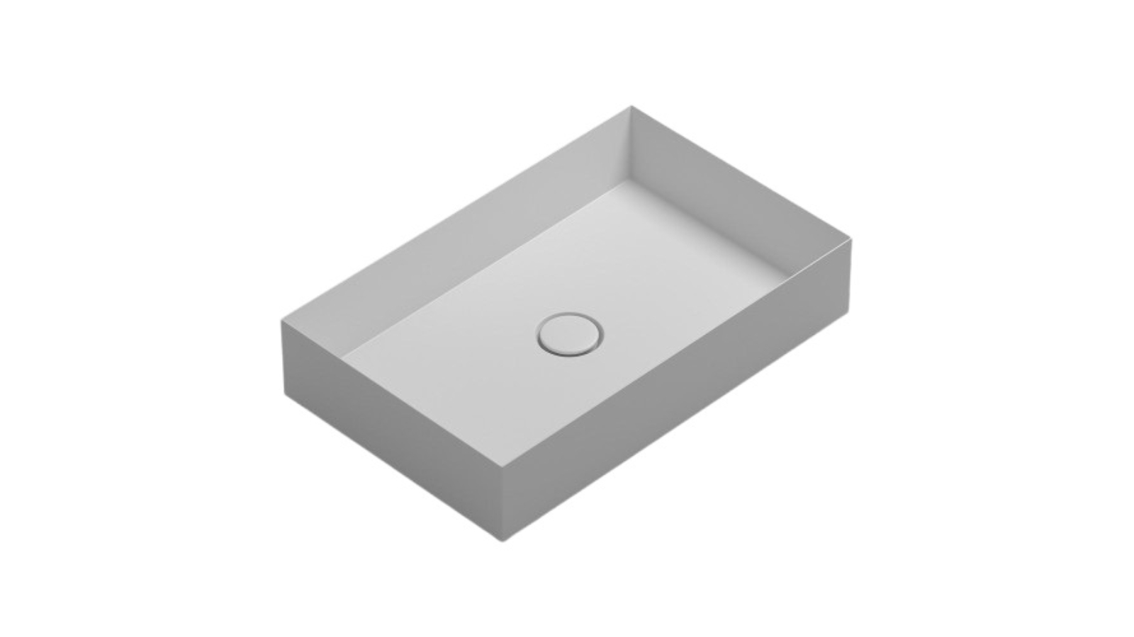 Parisi Track 600 Bench Basin - Matte White