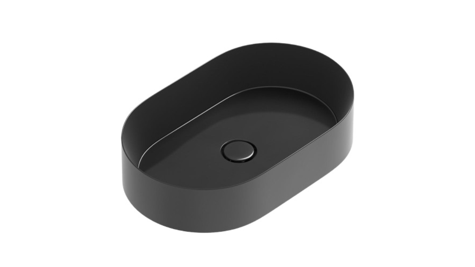 Parisi Track 600 Oval Bench Basin - Gloss Black