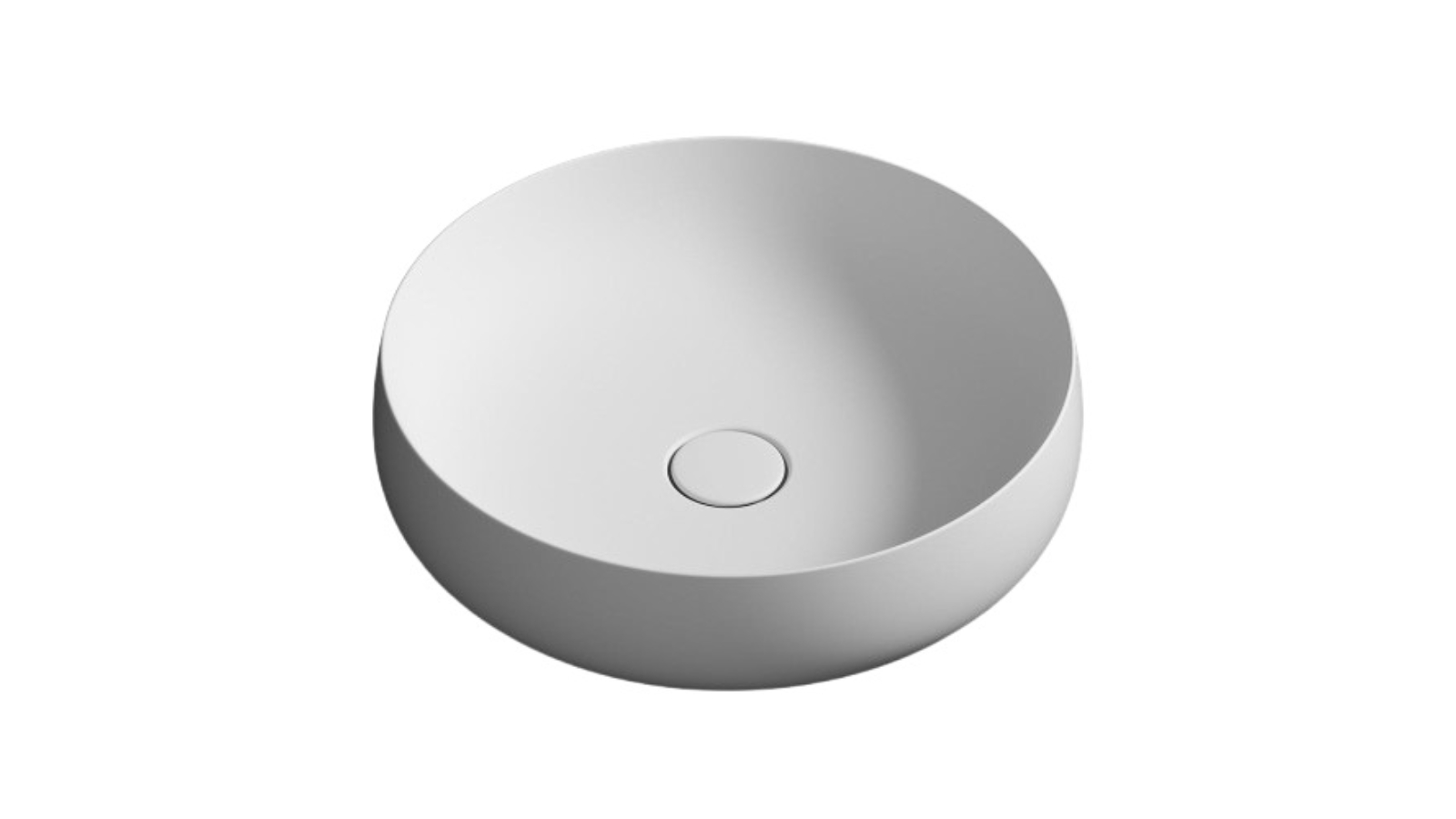 Parisi Seed 450 Round Bench Basin - Matte White