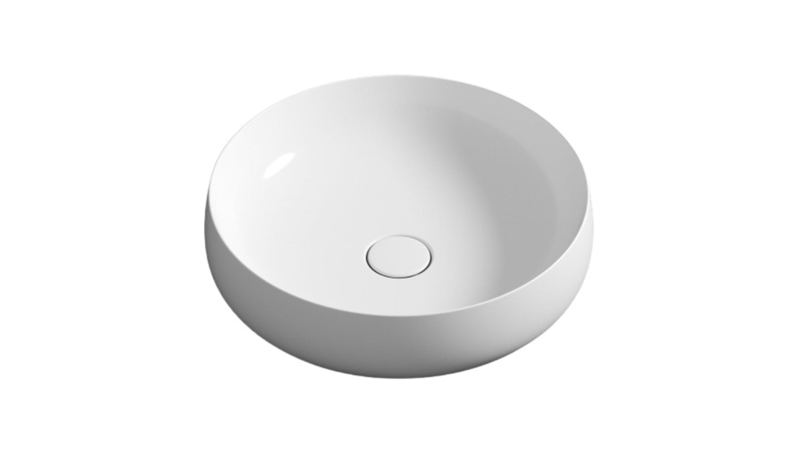 Parisi Seed 450 Round Bench Basin - Gloss White