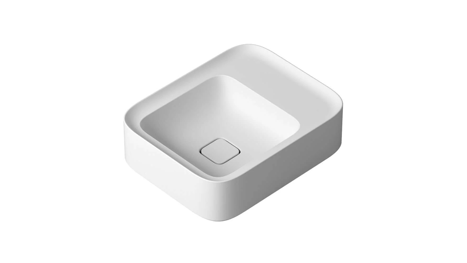 Parisi Cameo 400 Bench Basin 0 Tap Hole - Matte White
