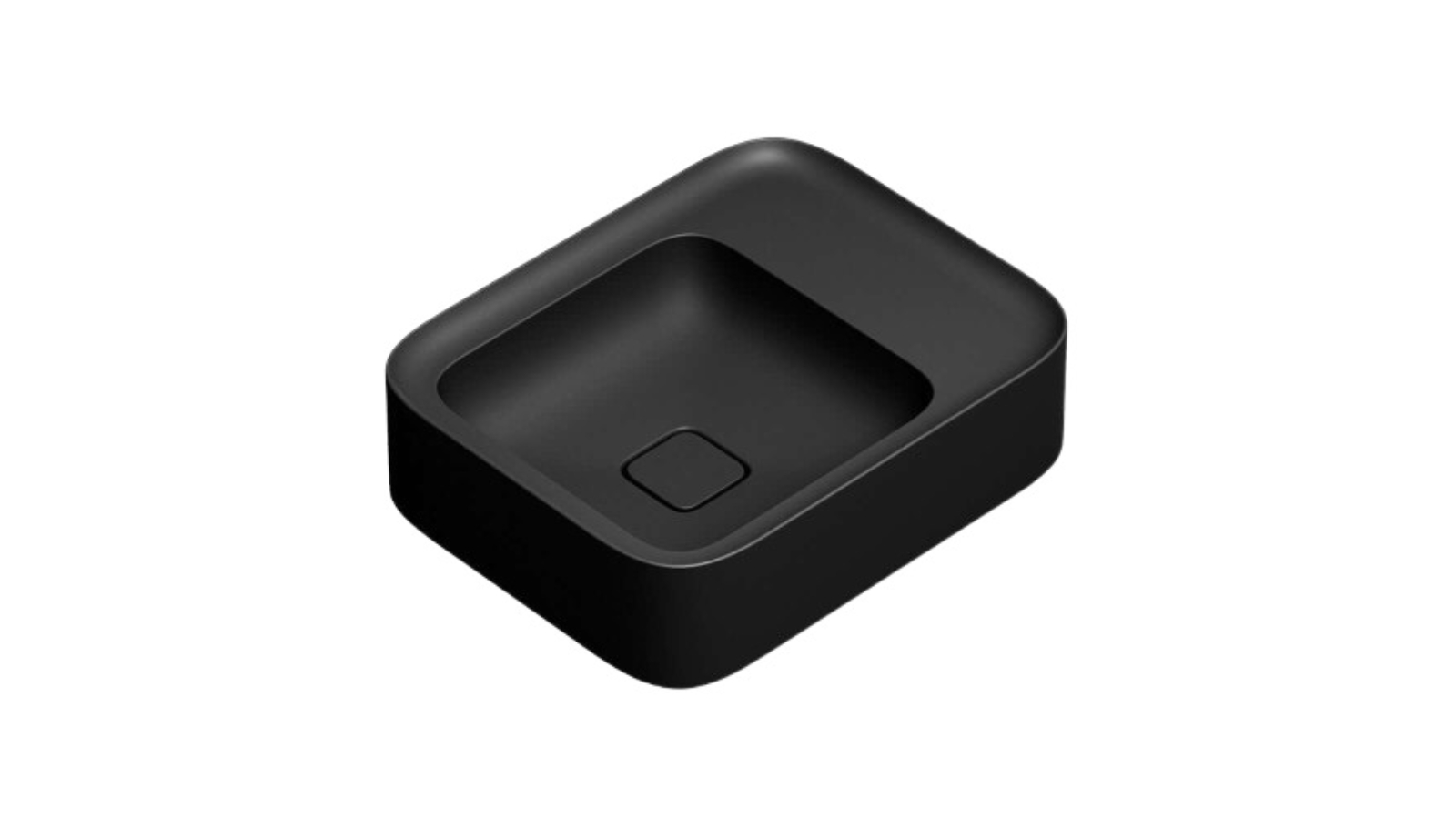 Parisi Cameo 400 Bench Basin 0 Tap Hole - Matte Black