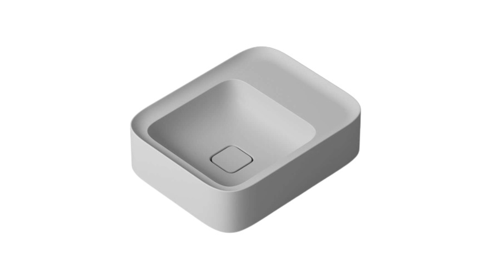 Parisi Cameo 400 Bench Basin 0 Tap Hole - Matte Nuvola
