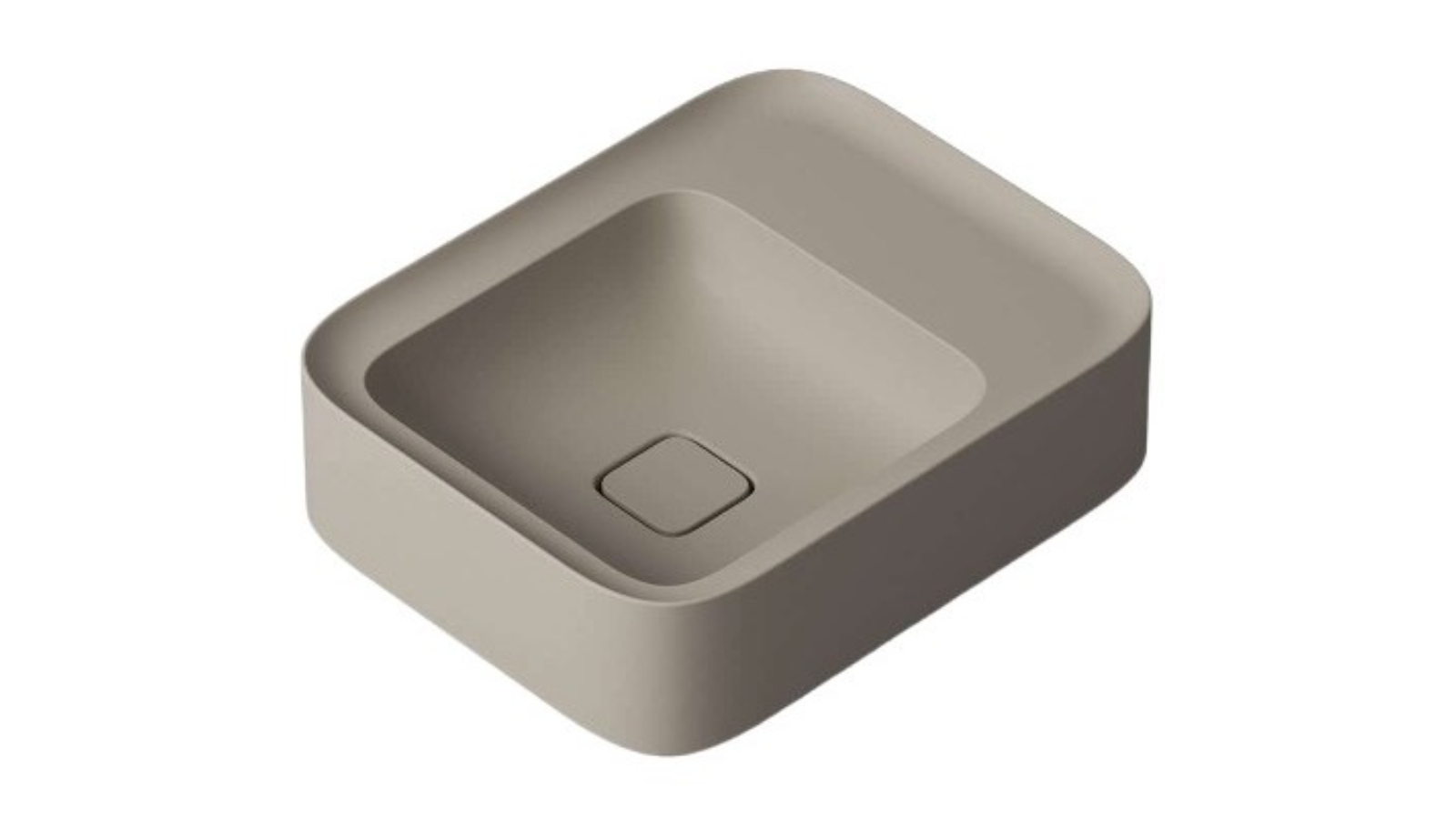 Parisi Cameo 400 Bench Basin 0 Tap Hole - Matte Basento
